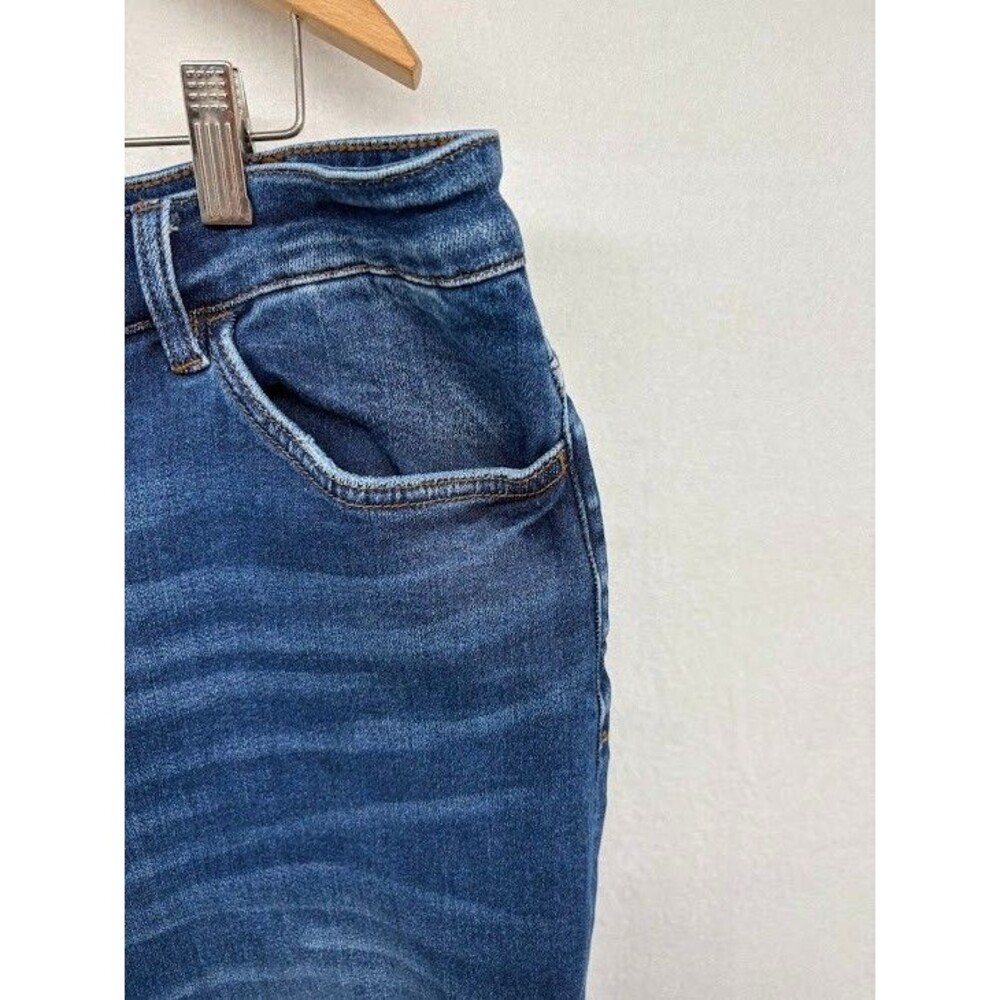 Vervet‎ Jeans Plus Size 20 Skinny Leg Raw Hem Stretch Medium Wash - Picture 4 of 10